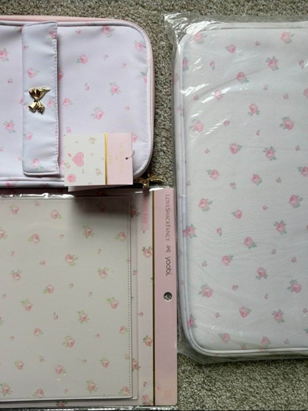 LoveShackFancy x Yoobi Bundle: Laptop Sleeve, Tech Organizer & Mouse Pad